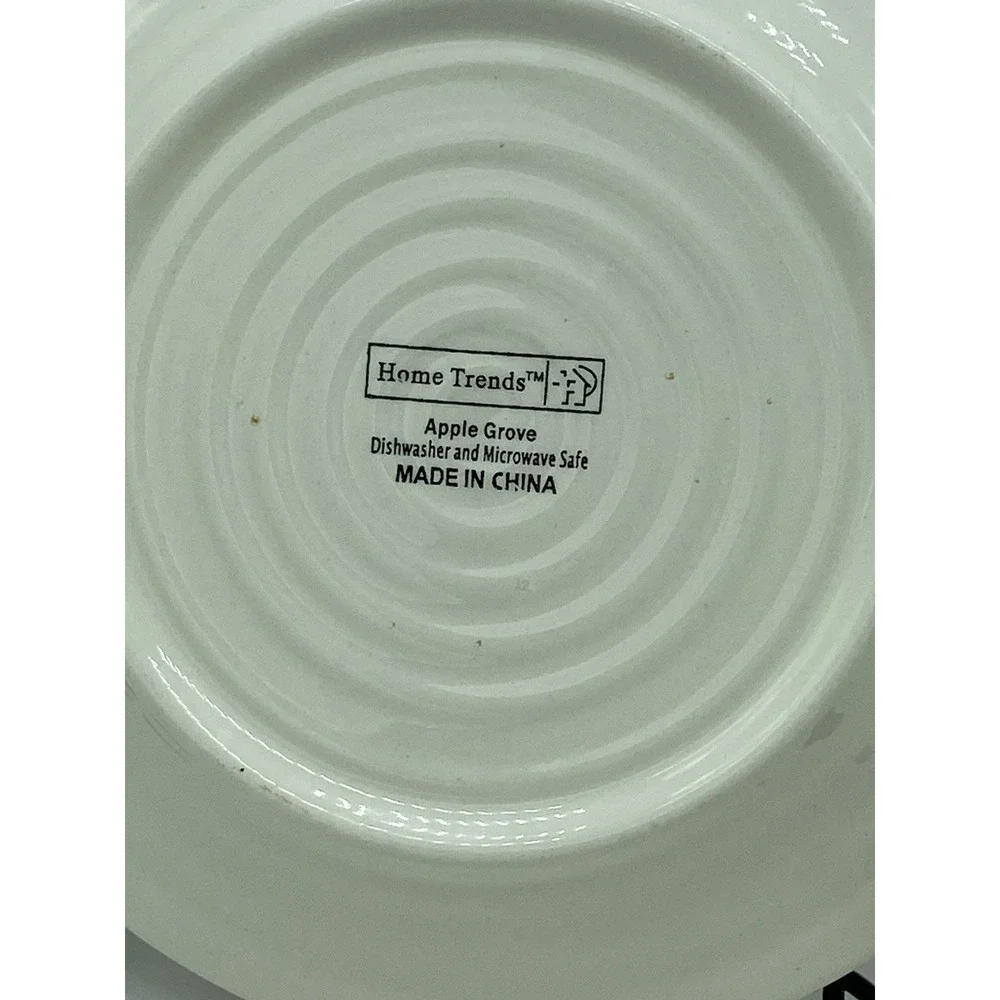 Home‎ Trends Apple Grove 1 Salad Plate & 2 Soup/Cereal Bowls Vintage GOOD